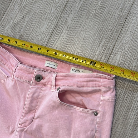 J. Jill Denim Authentic Fit Cropped Jeans in Light Pink size 6 - Picture 8 of 13